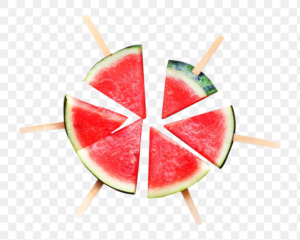 Watermelon sticks png, transparent background