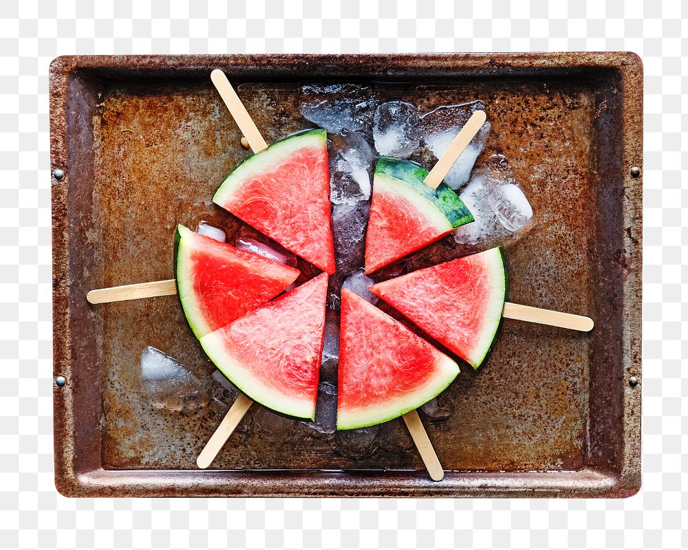 Watermelon sticks png, transparent background
