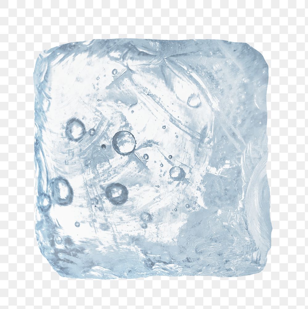 Ice cube png, transparent background