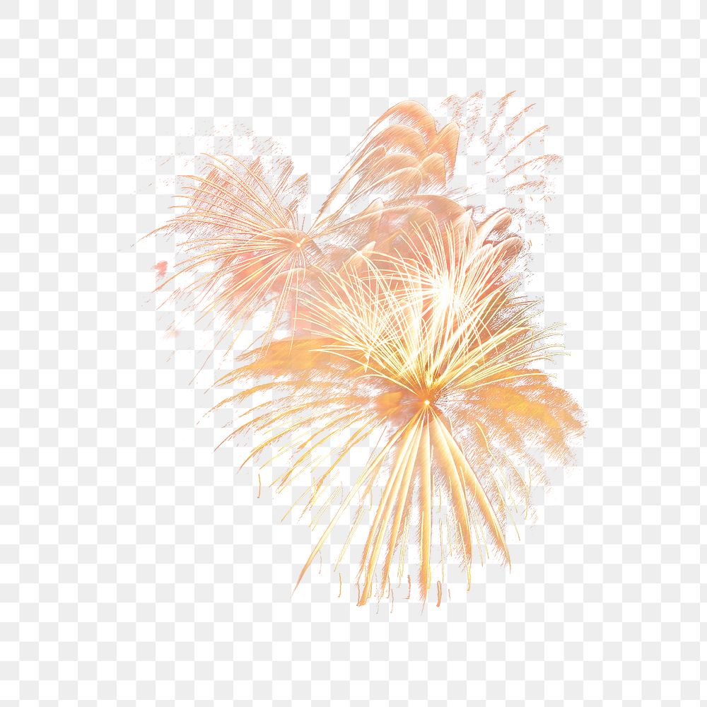 Firework png collage element, transparent background