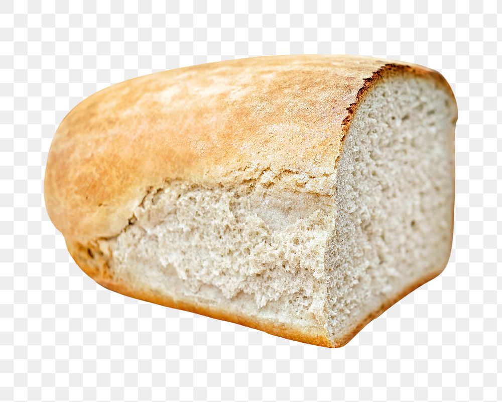Bread loaf png collage element, transparent background