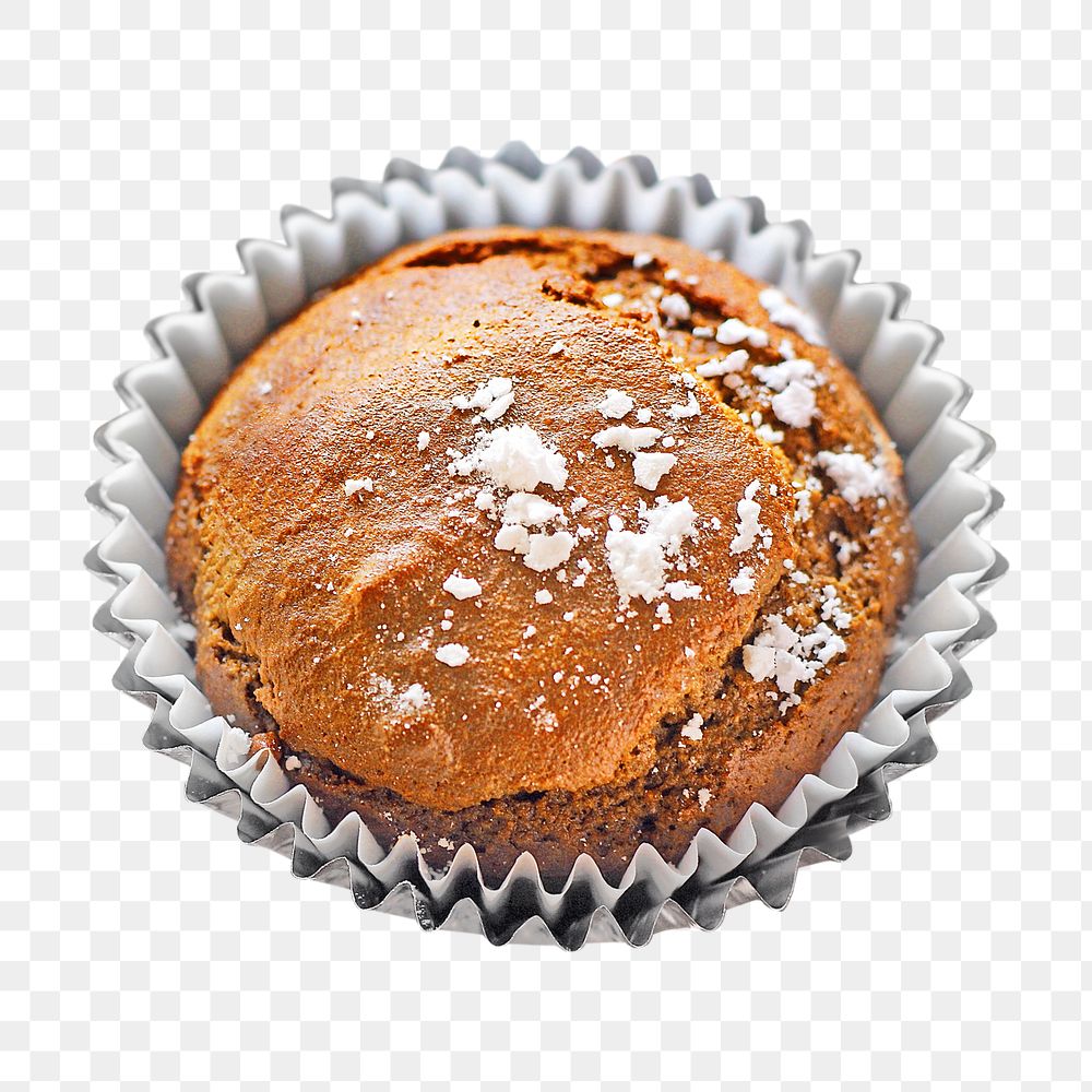 Chocolate muffins png dessert bakery, transparent background