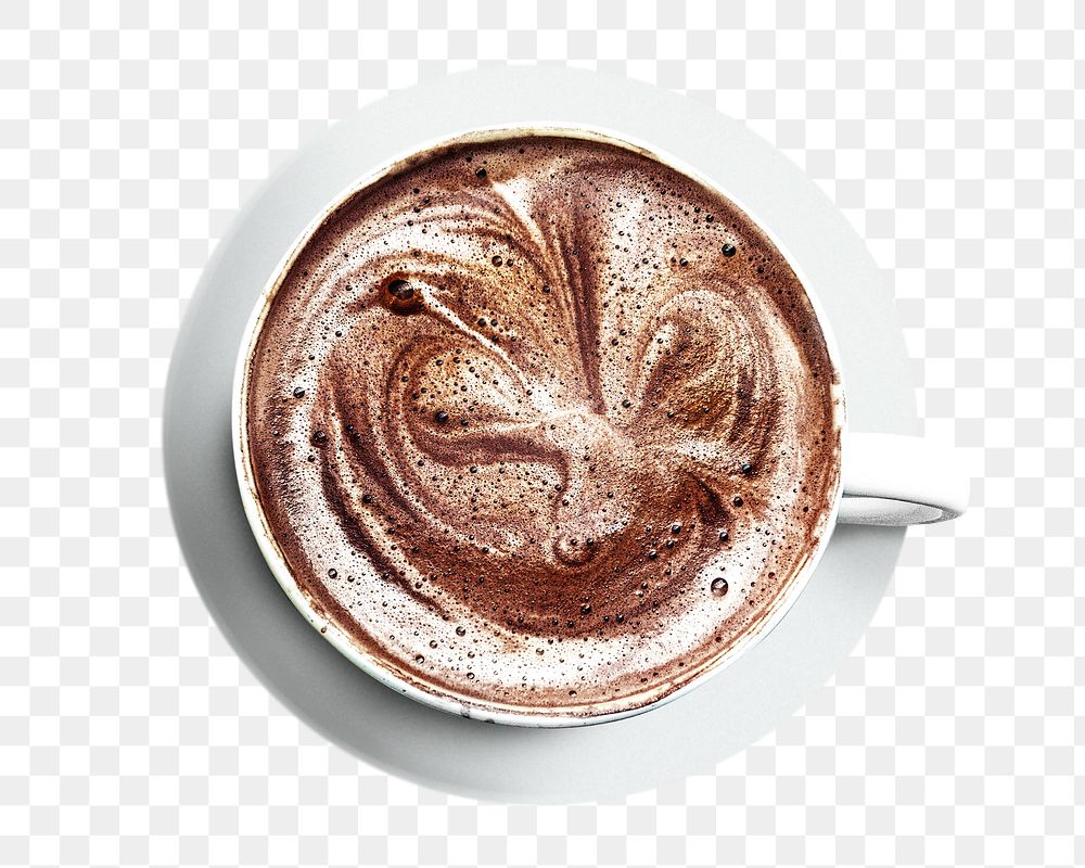 Hot chocolate png, transparent background