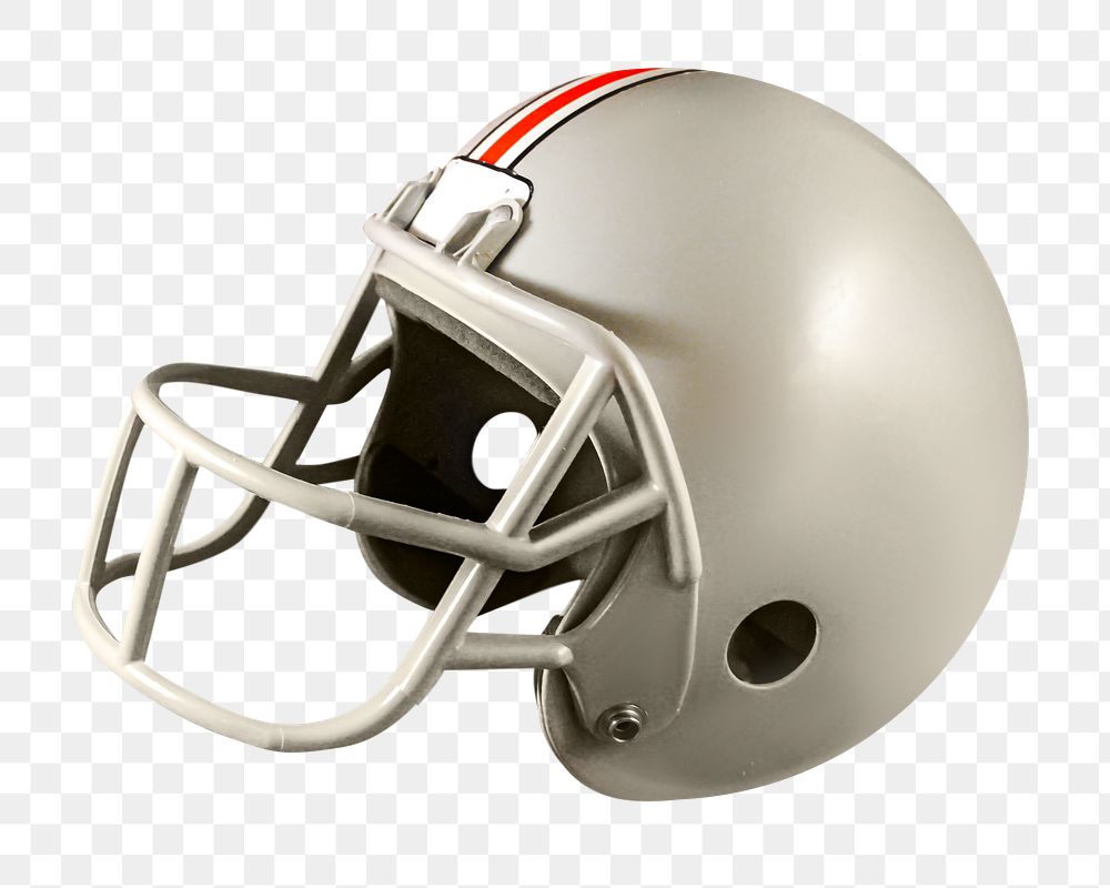 American football helmet png collage element, transparent background