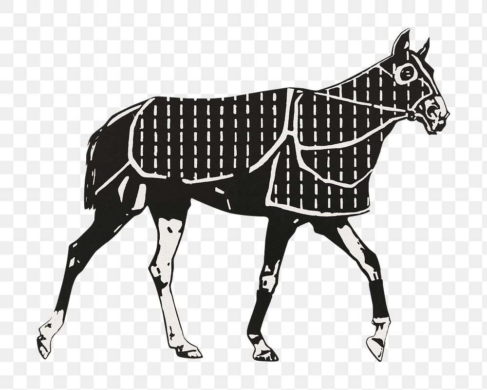 PNG Horse farm animal illustration transparent background. Remixed by rawpixel.