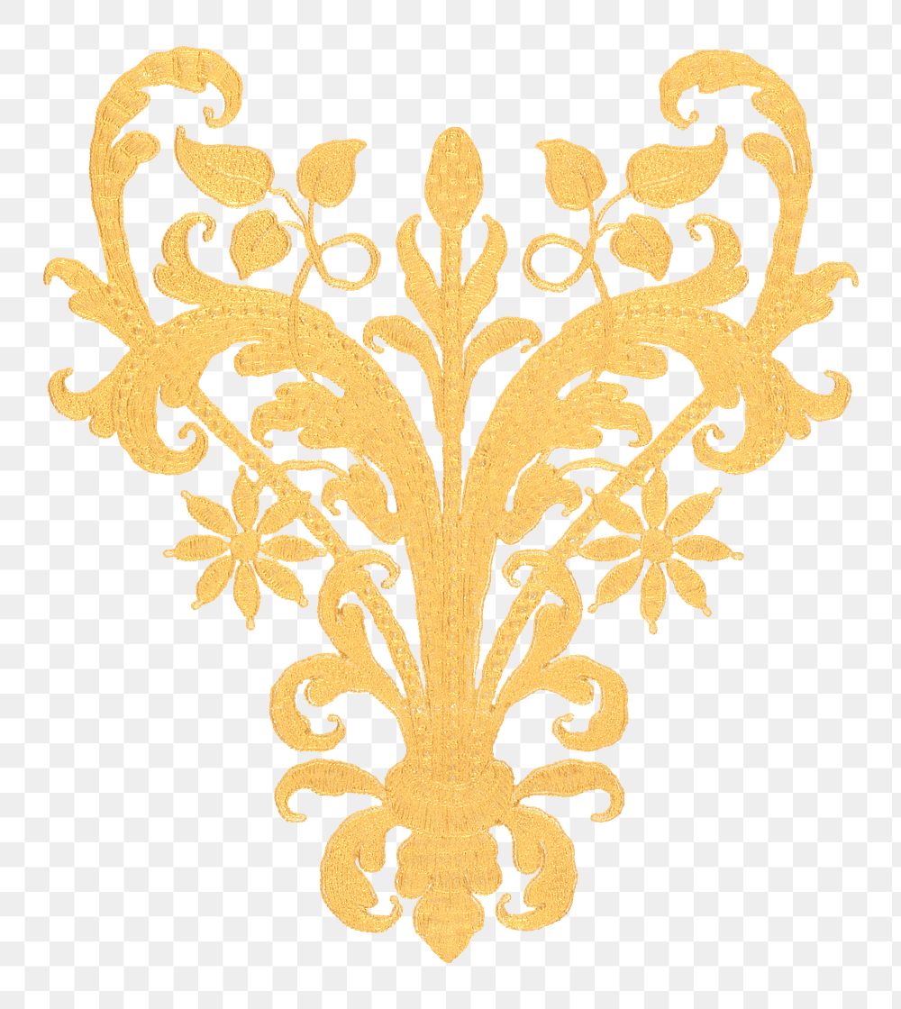 PNG Decorative gold flourish  transparent background. Remixed by rawpixel.