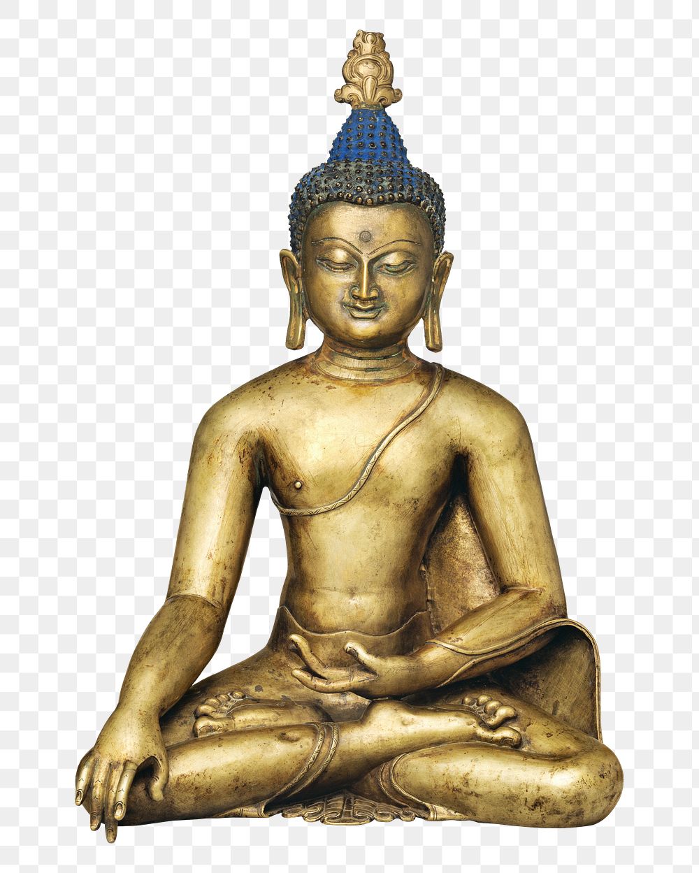 PNG Buddha Shakyamuni statue, transparent background.  Remixed by rawpixel. 