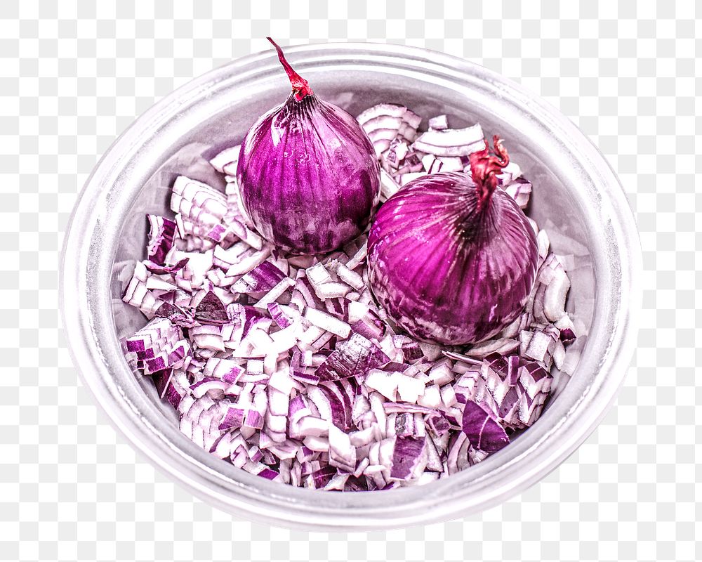 Chopped onions png, healthy food, transparent background