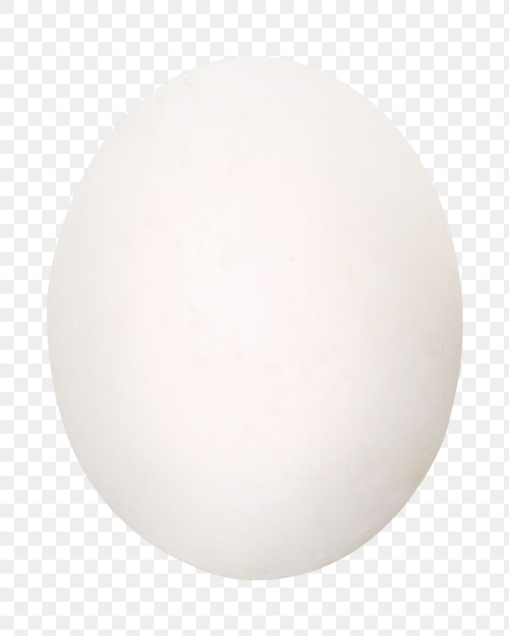 White egg png collage element on transparent background