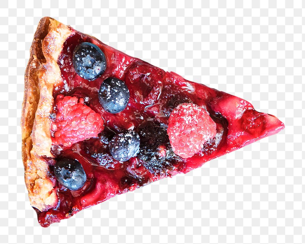 Berry pie png collage element, transparent background