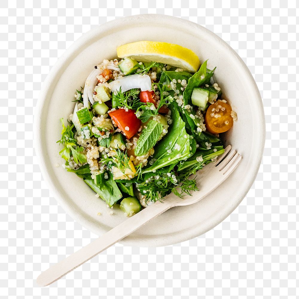 Salad png collage element, transparent background