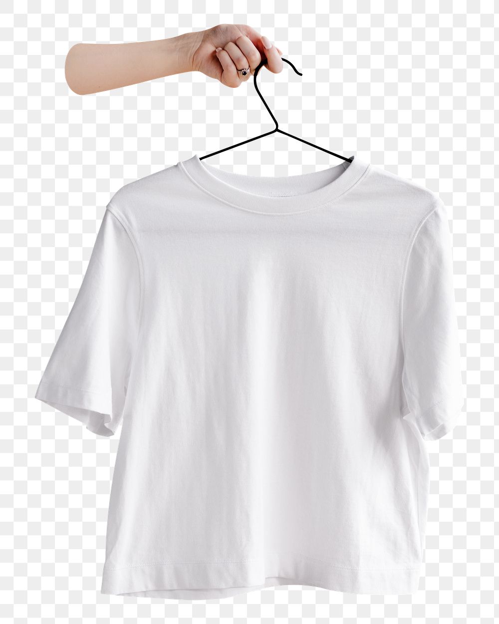 PNG White t-shirt  transparent background