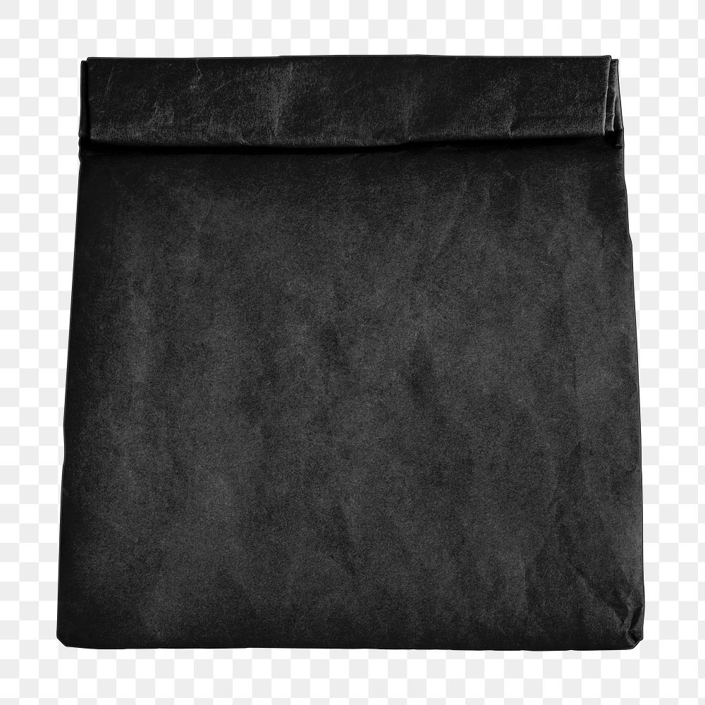 PNG Black pouch transparent background