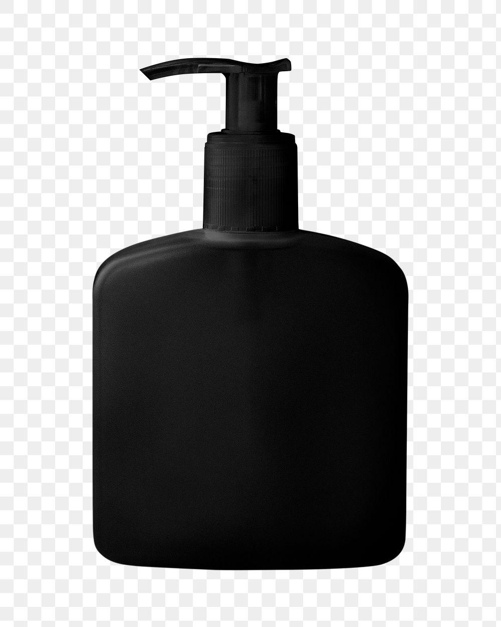 PNG Black pump bottle transparent background