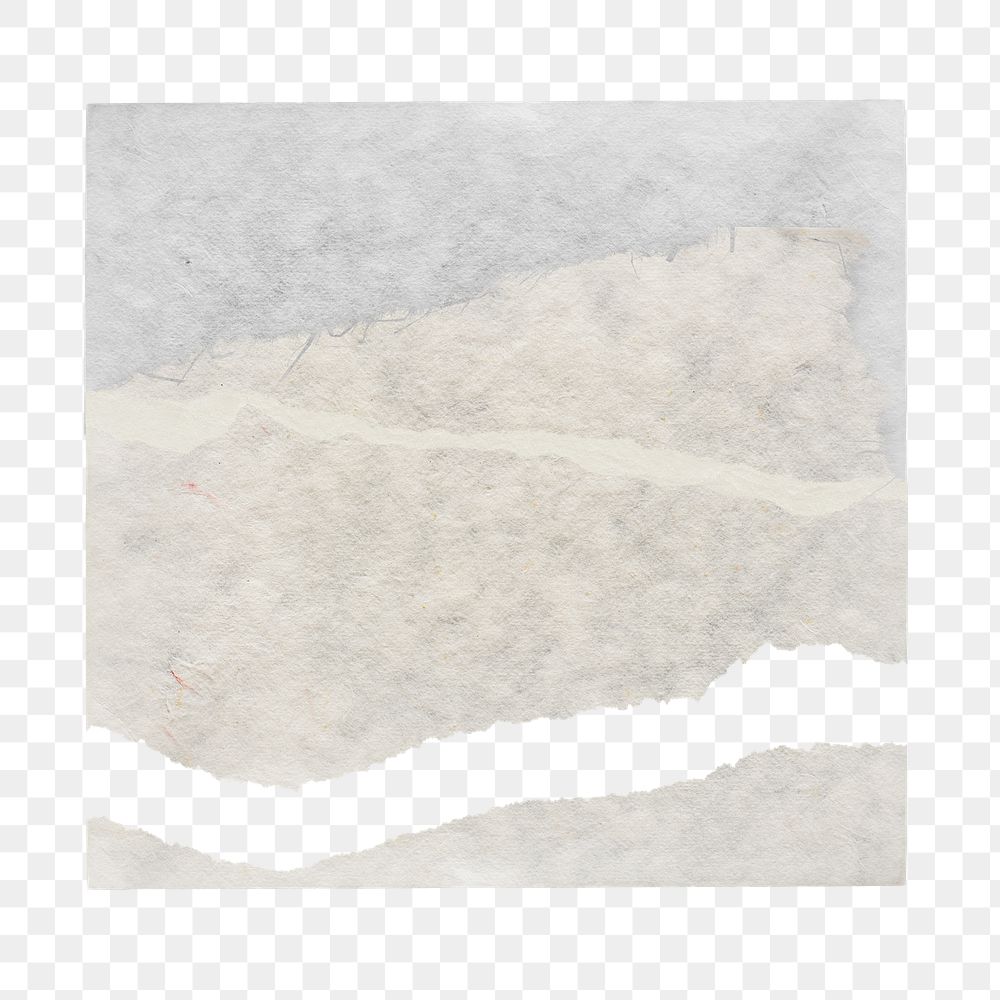 Torn note png paper, aesthetic stationery on transparent background