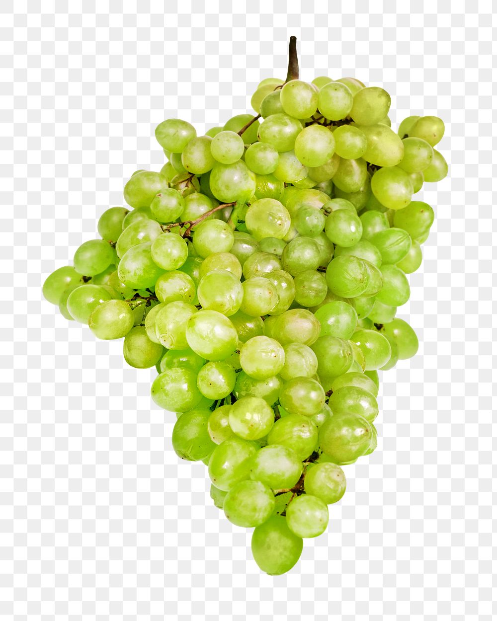 Green grape png, transparent background