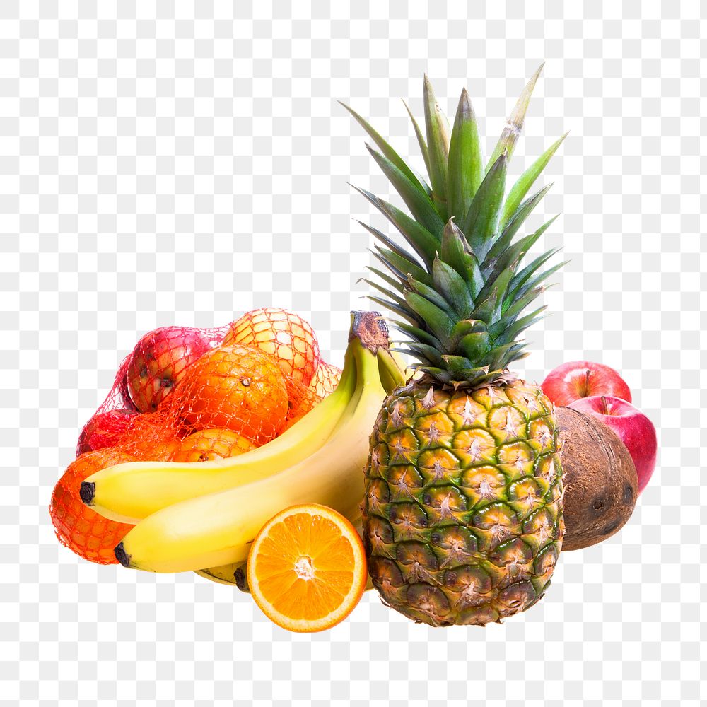 Summer fruits png, transparent background