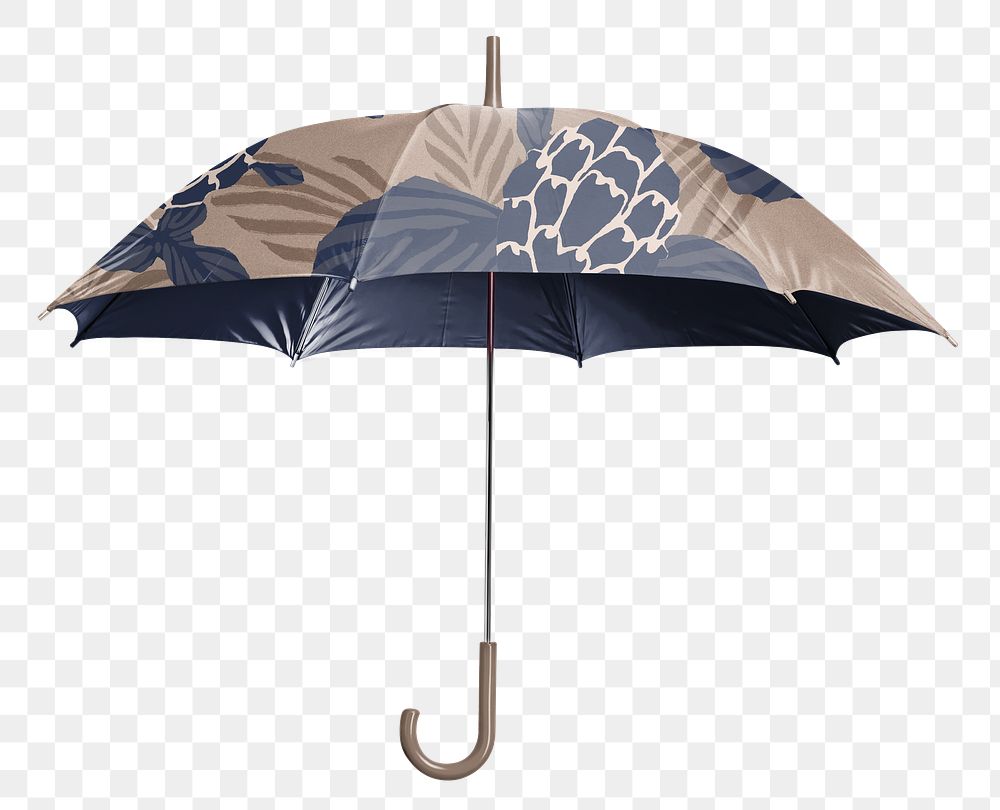 Blue umbrella png transparent background