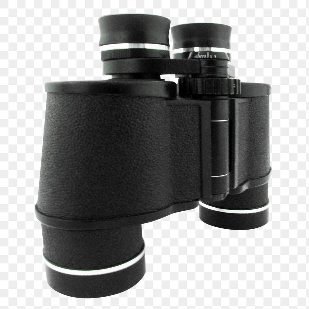 Png binoculars, isolated collage element, transparent background