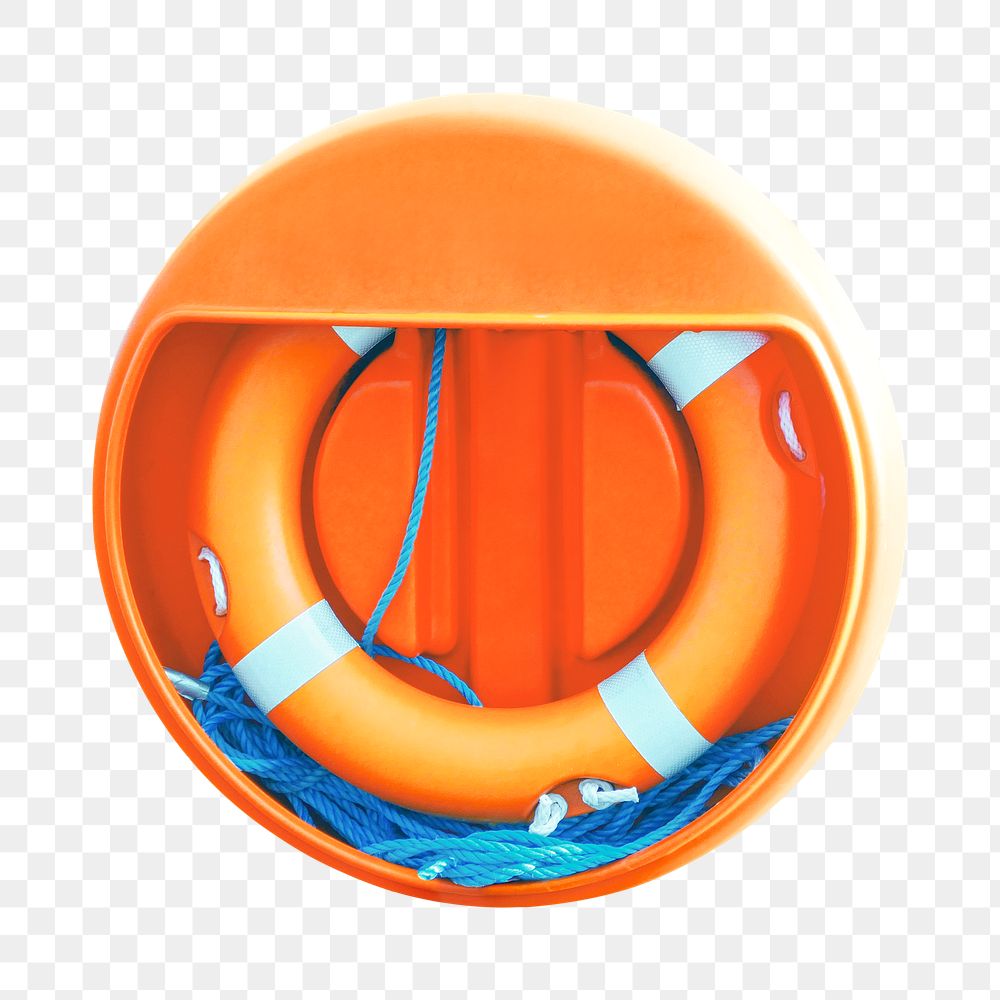 Lifebuoy png float safety ring, collage element, transparent background