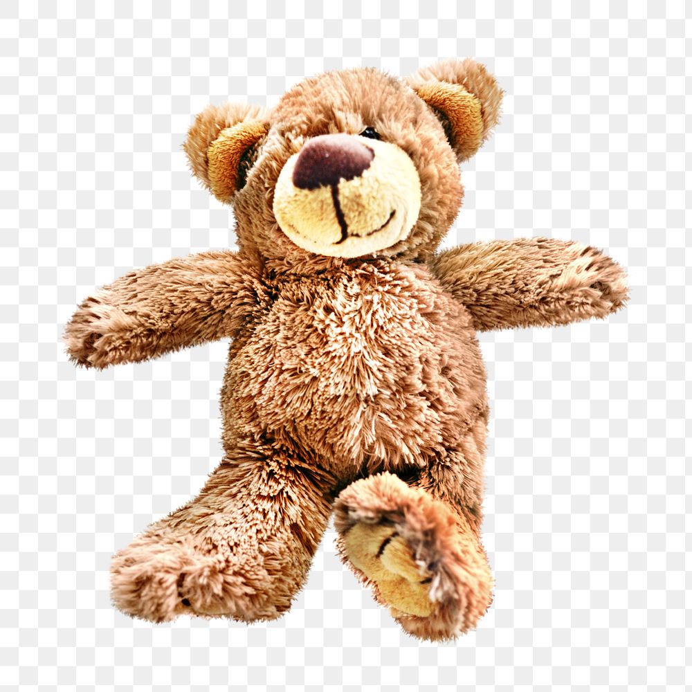 Png teddy bear doll, isolated object, transparent background