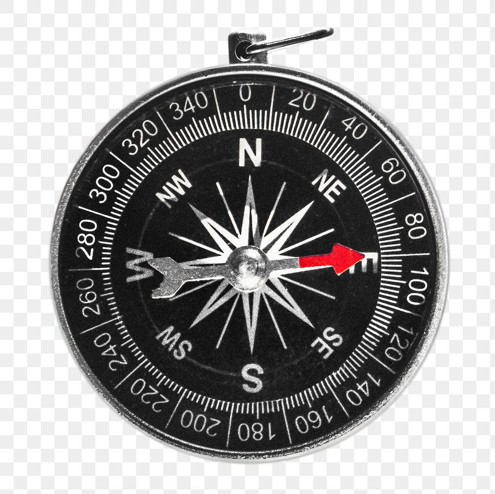 Png compass, isolated collage element, transparent background