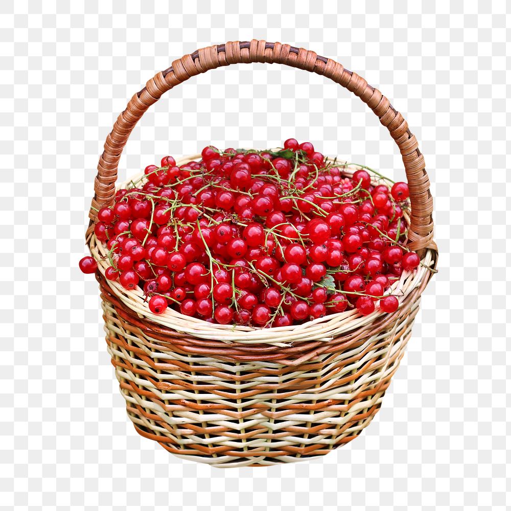 Berry basket png, transparent background