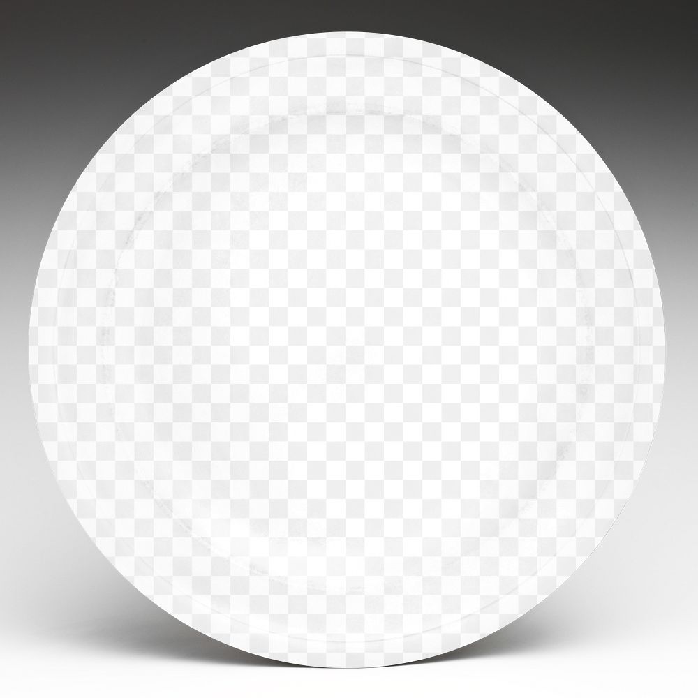 Plate mockup png, transparent design