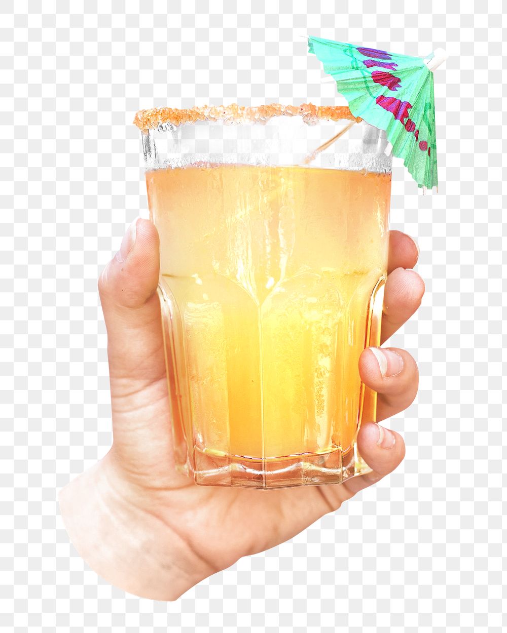 Png Summer cocktail drink element, transparent background