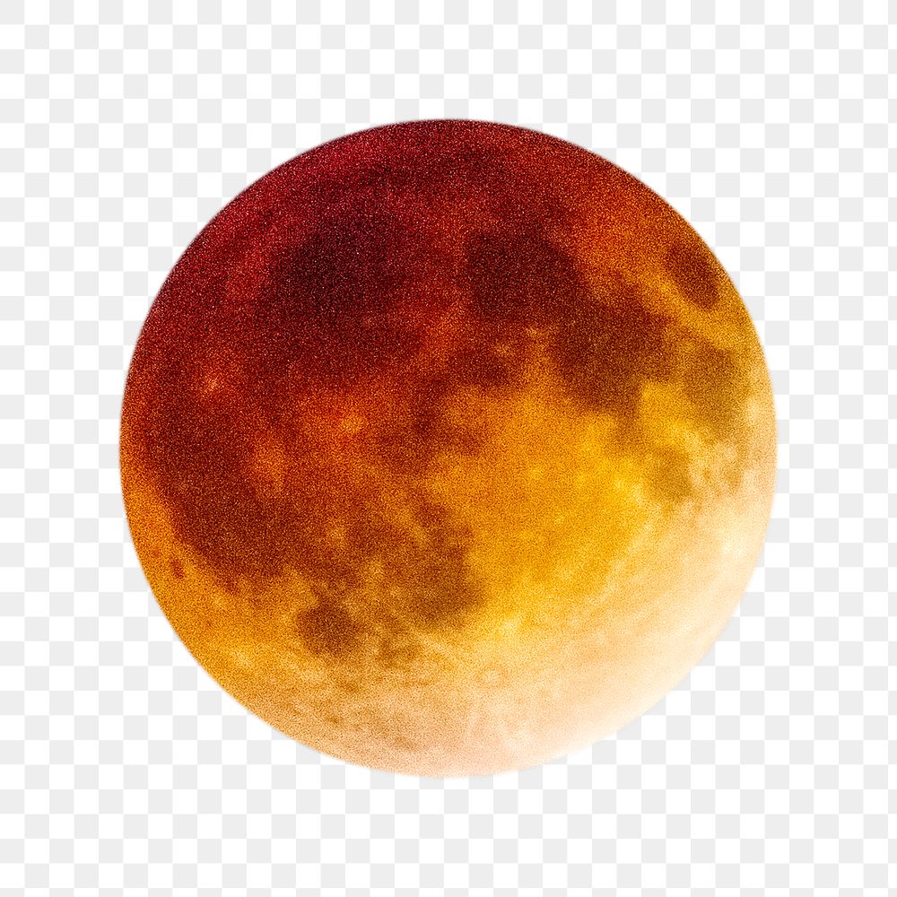 Png blood moon element, transparent background