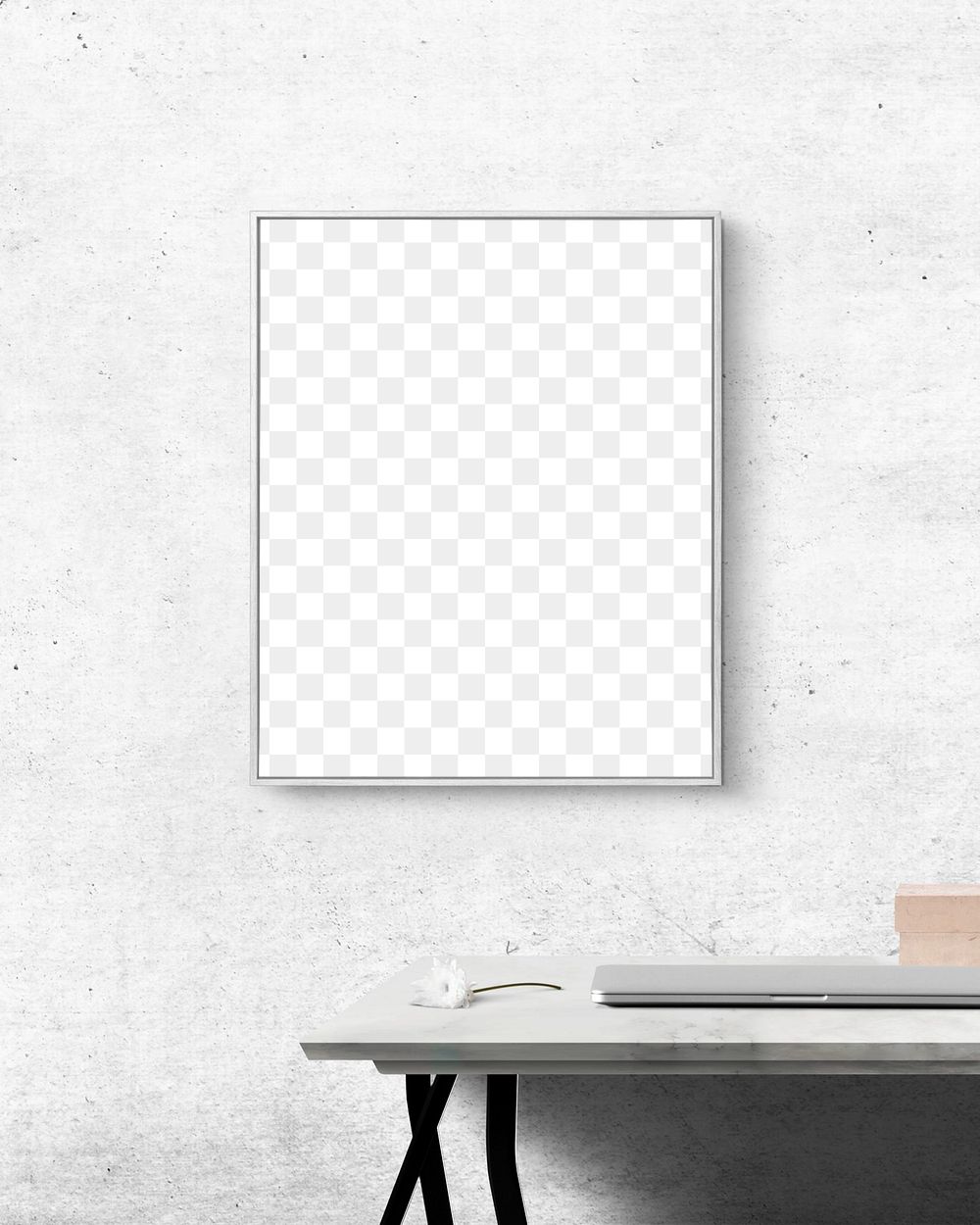 Picture frame png mockup, transparent design