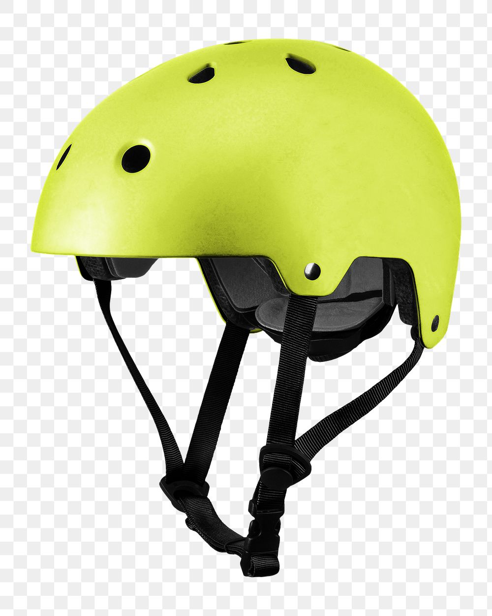Green bike helmet png, transparent background