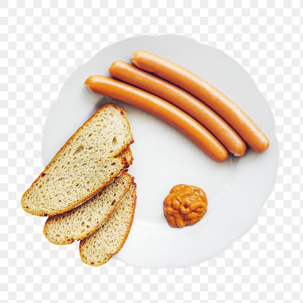 Breakfast Sausages  png collage element, transparent background