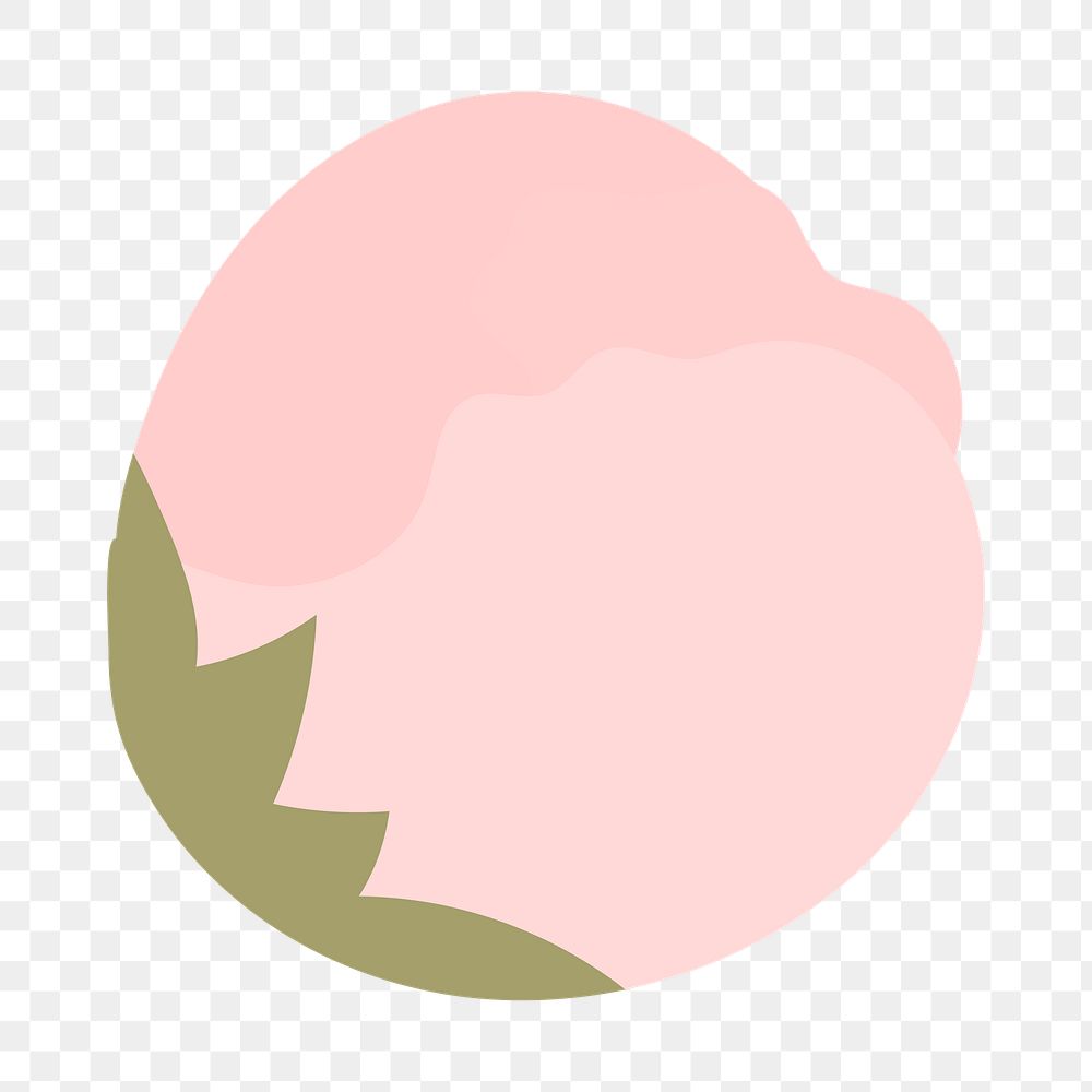 Pink flower png illustration, transparent background