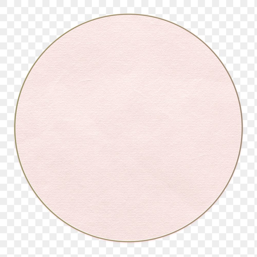 Pink circle png on transparent background