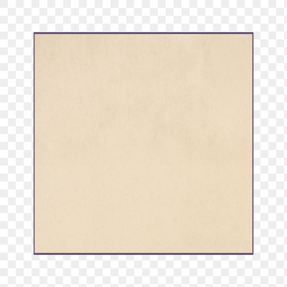 Beige frame png, transparent background