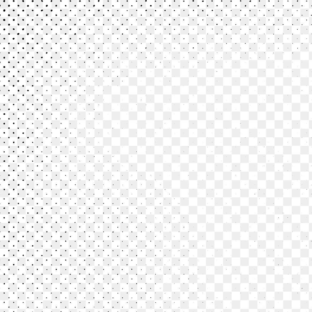 PNG comic dots, halftone border, transparent background