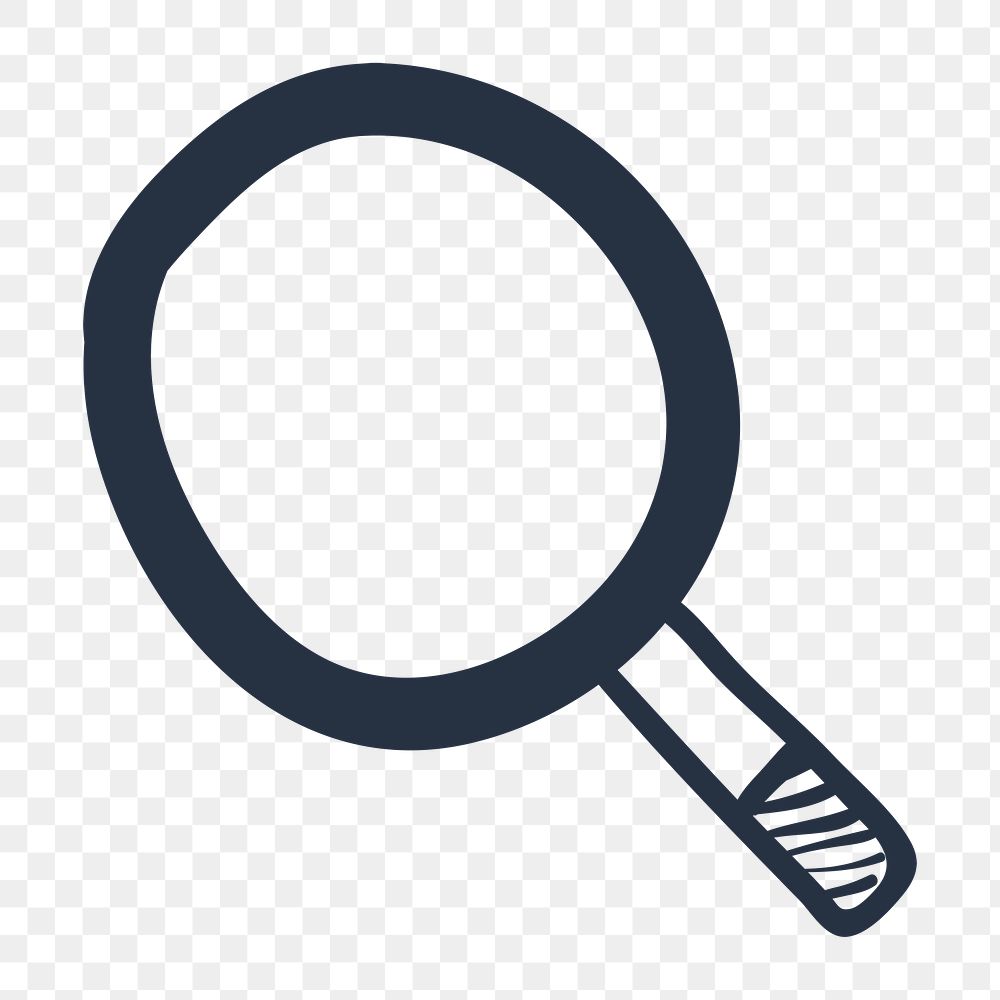 PNG magnifying glass, search icon transparent background