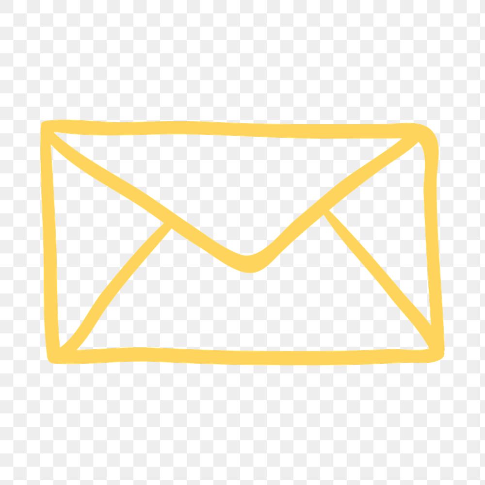PNG mail symbol, letter & notification transparent background
