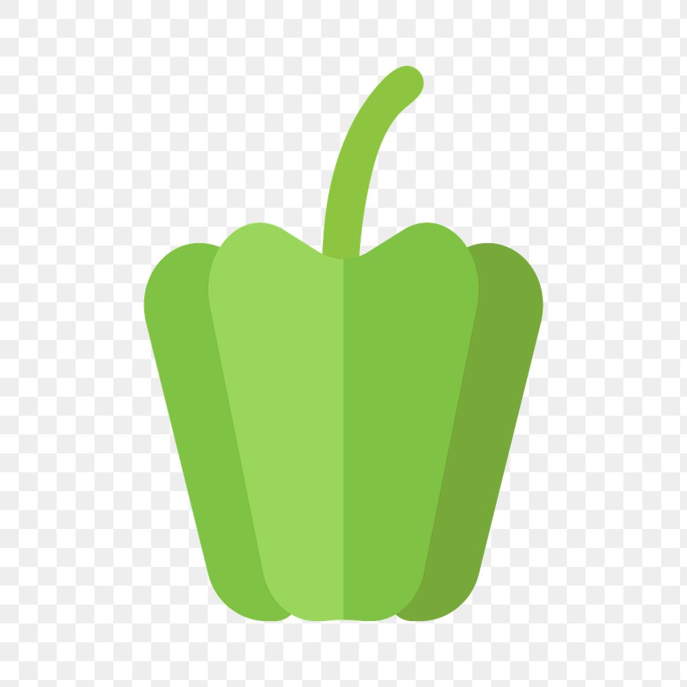 PNG green bell pepper, vegetable transparent background