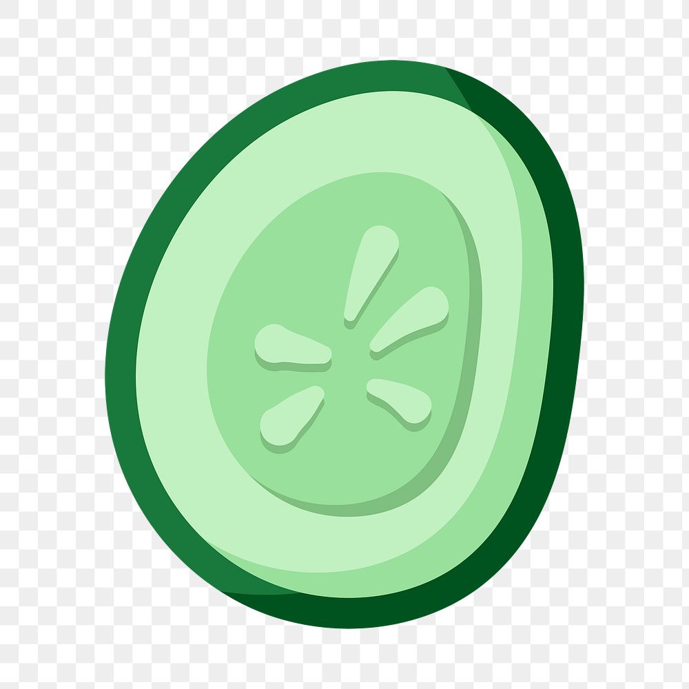 PNG cucumber slice, healthy food transparent background