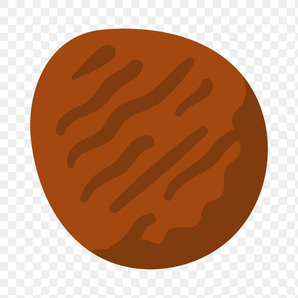 PNG brown burger patty, meat transparent background