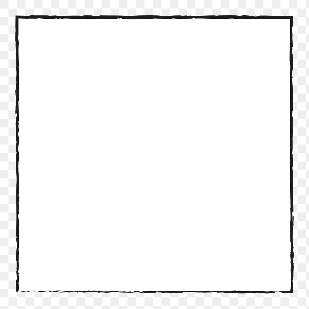 PNG white box badge, square element transparent background