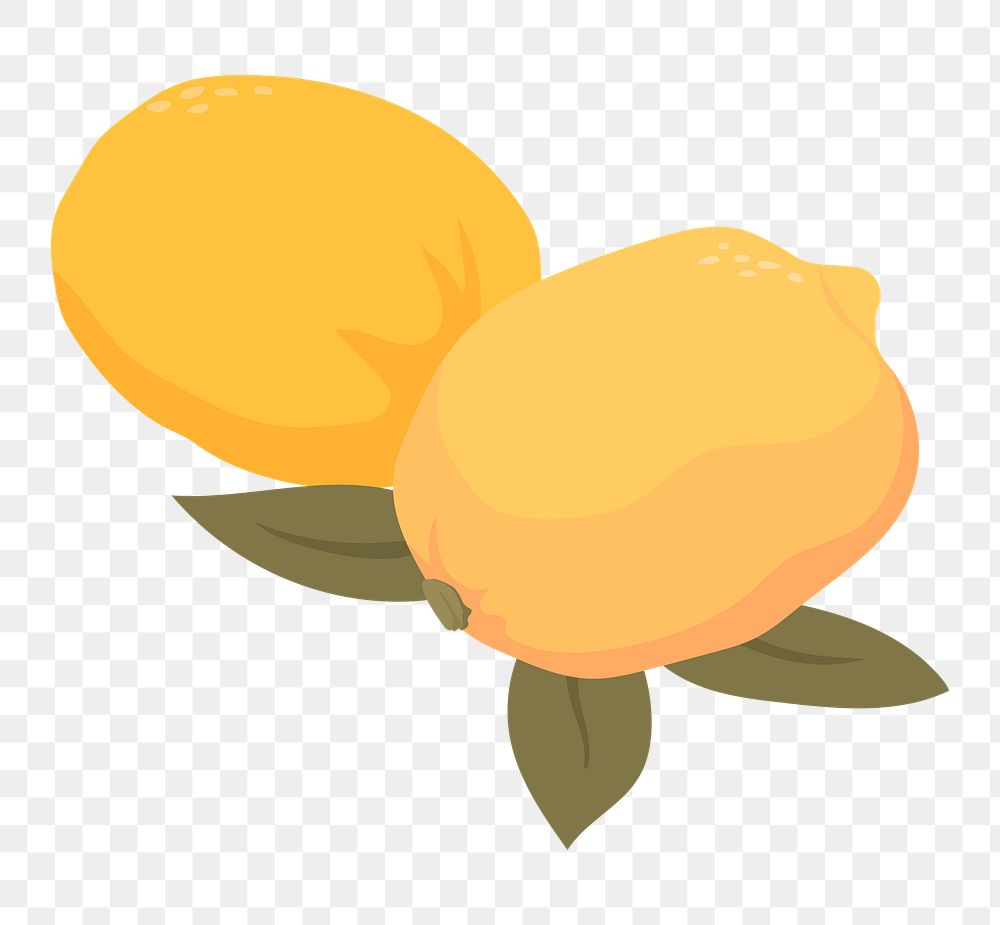 PNG Lemon citrus fruit transparent background