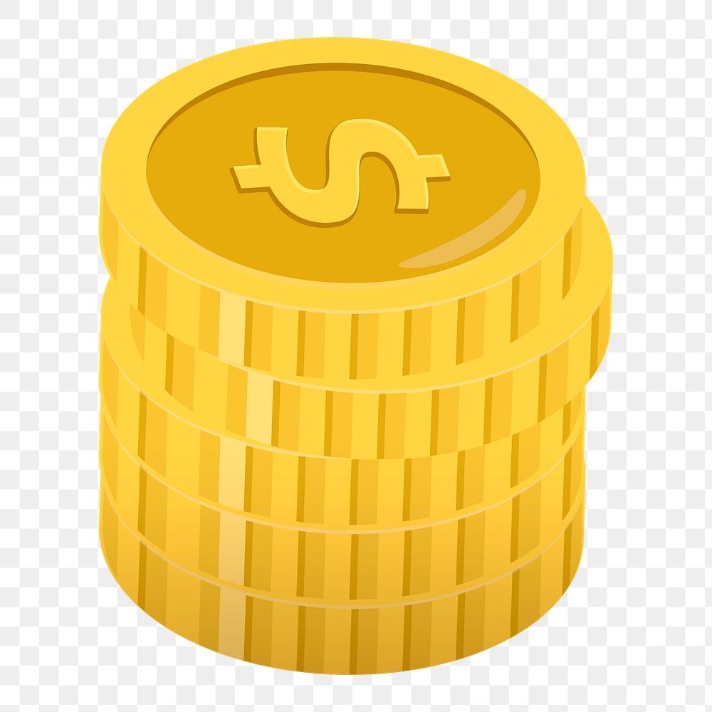 PNG coin stack finance financial transparent background