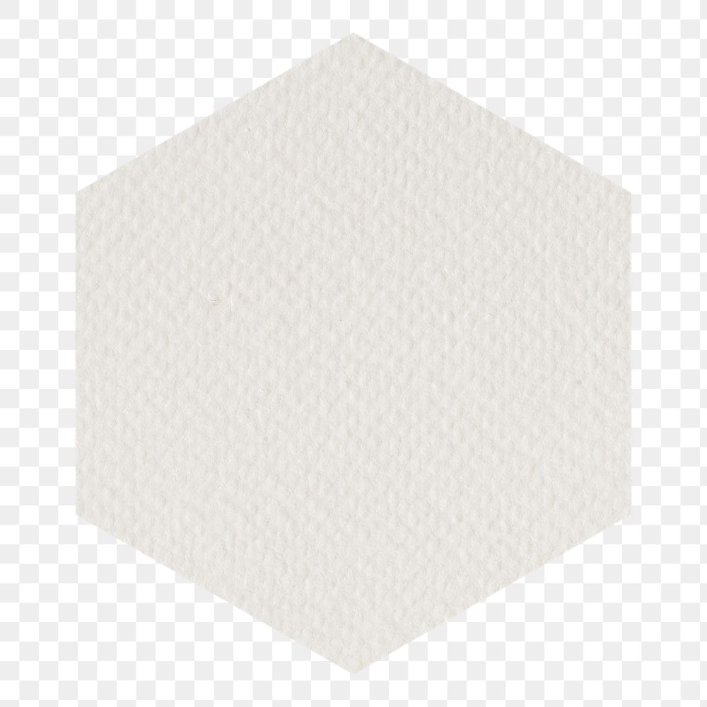 Png hexagon shape badge, transparent background