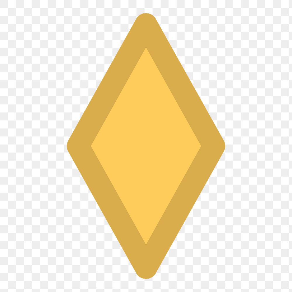 PNG Rhombus geometric shape, transparent background