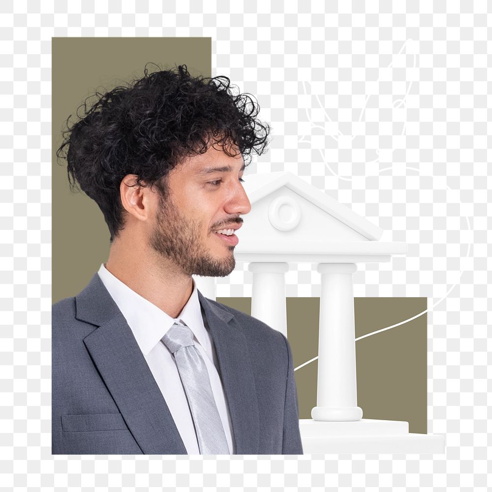 Png human rights legal advisor design element, transparent background