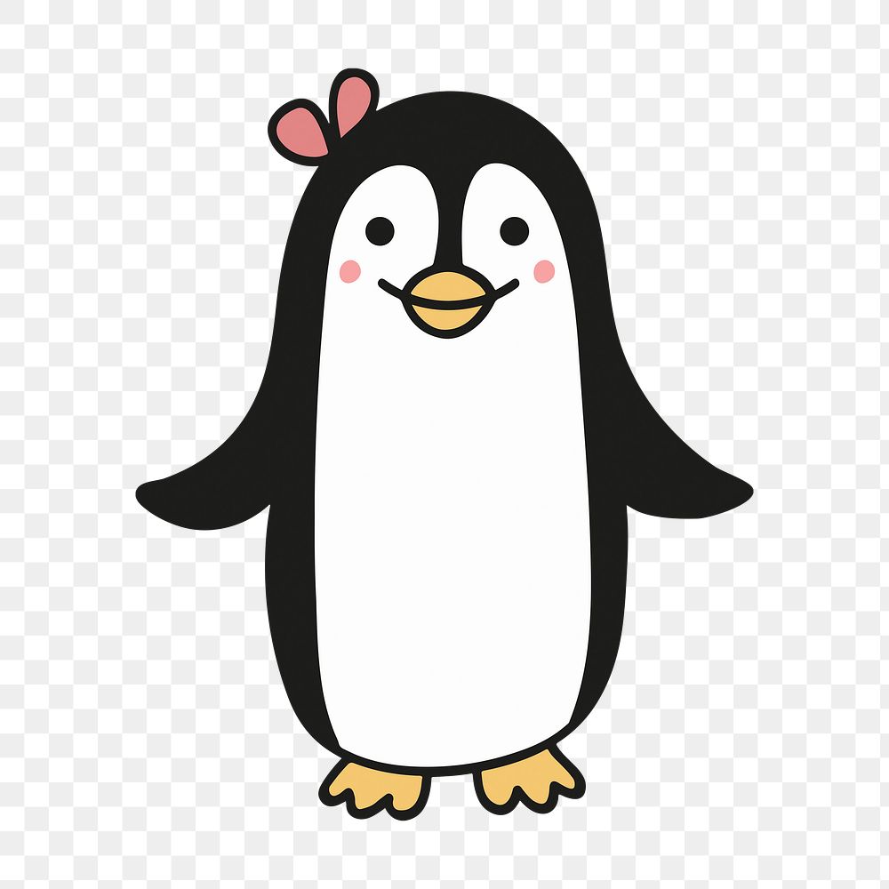 Penguin character png clipart illustration, | Free PNG - rawpixel