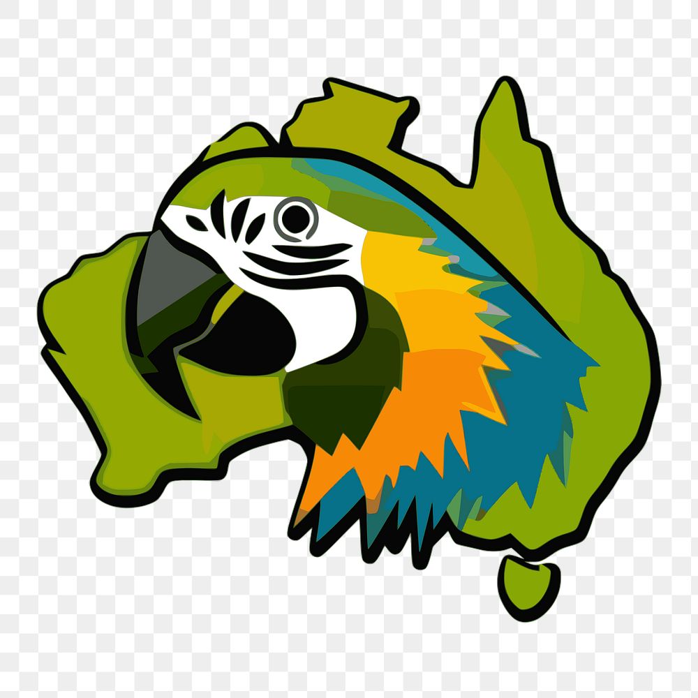 PNG Australian parrot illustration, transparent background